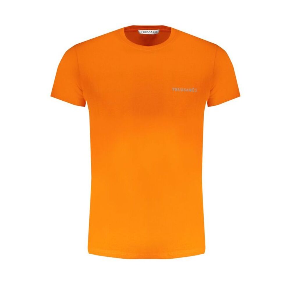 Trussardi Arancione Cotton Men Men's T-Shirt